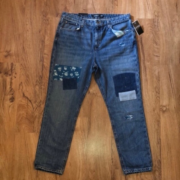 NWT Ralph Lauren Patchwork Boyfriend Jeans - Picture 4 of 16
